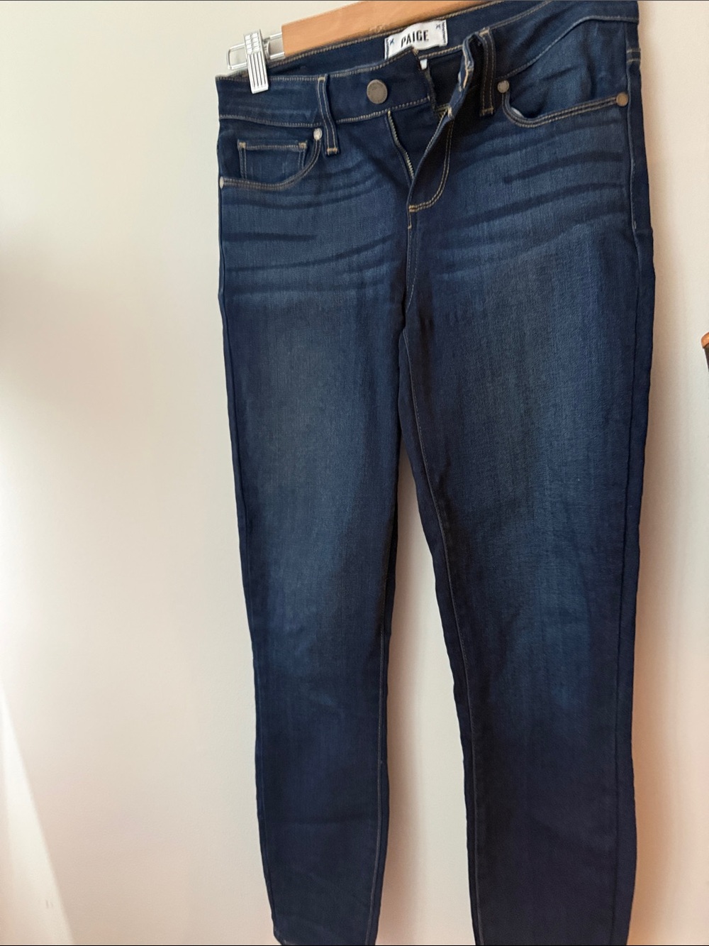 PAIGE Dark Indigo Skinny Jeans
